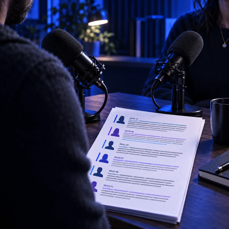 Beispielausgabe für ein Interview