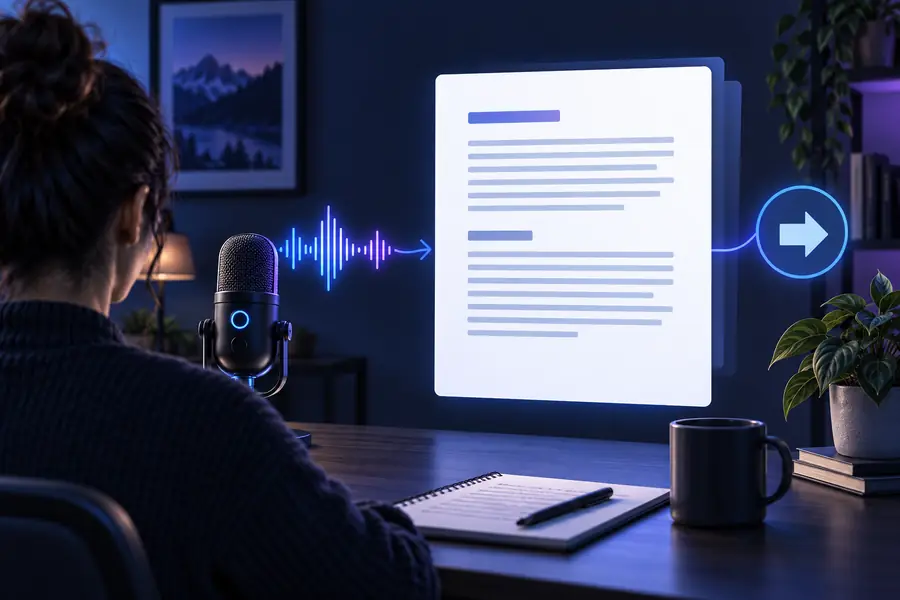 Readable transcript prepared for document editing